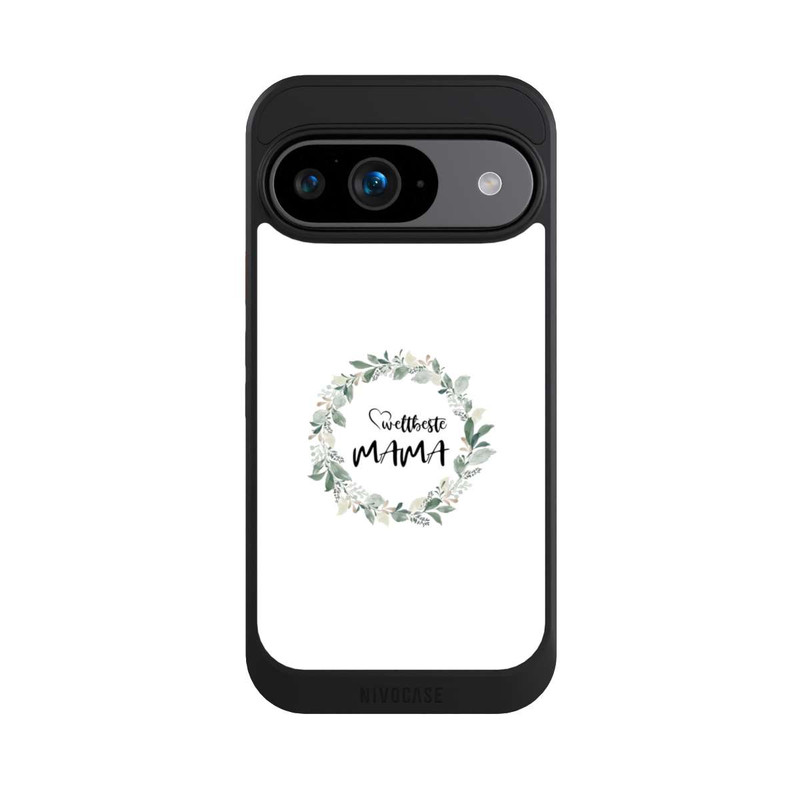 Pixel 9 NIVOcore Weltbeste Mama Blumenkranz