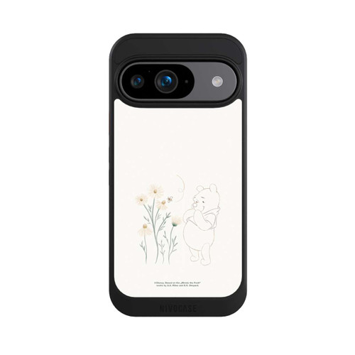 Google Pixel 9 NIVOcore Winnie Puuh sieht sich Gänseblümchen an