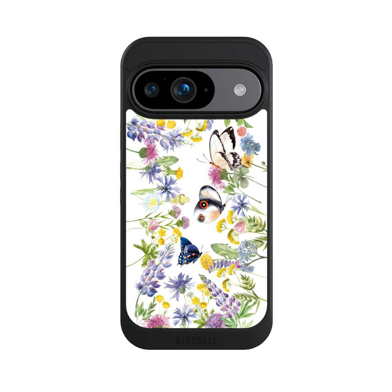 Pixel 9 NIVOcore Colourful Spring Flowers and Butterflies