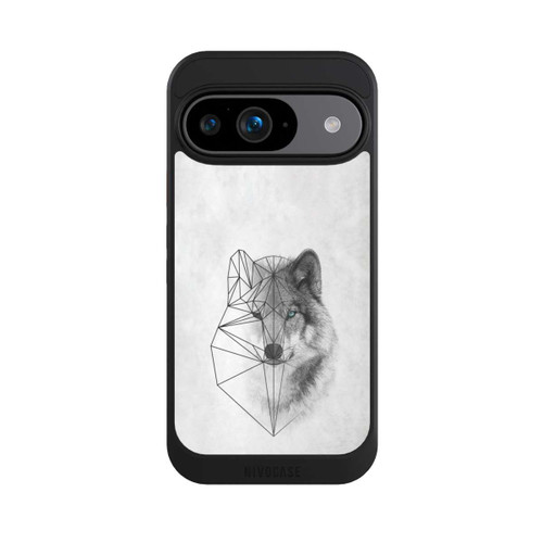 Google Pixel 9 NIVOcore Polygonaler Wolf