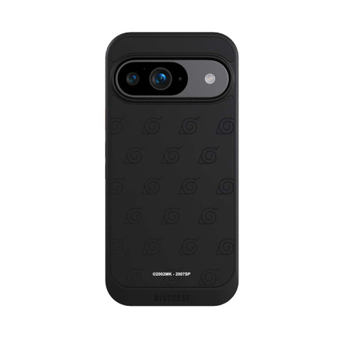 Google Pixel 9 NIVOcore Schwarzes Konoha-Muster Transparent