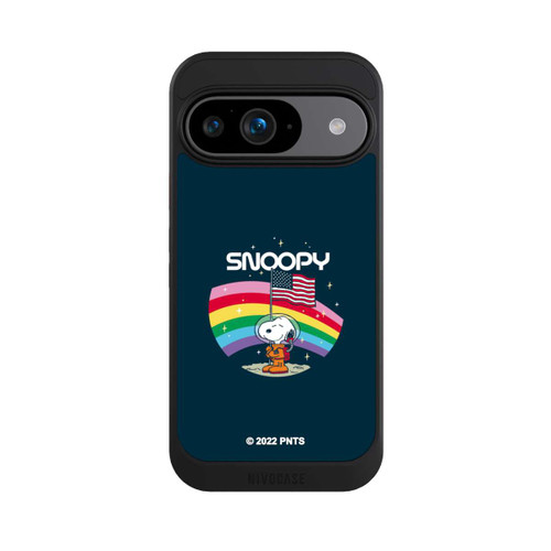 Google Pixel 9 NIVOcore Snoopy Weltraumreisender Regenbogen