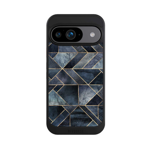 Google Pixel 9 NIVOcore Abstraktes Natur-Dunkelblau