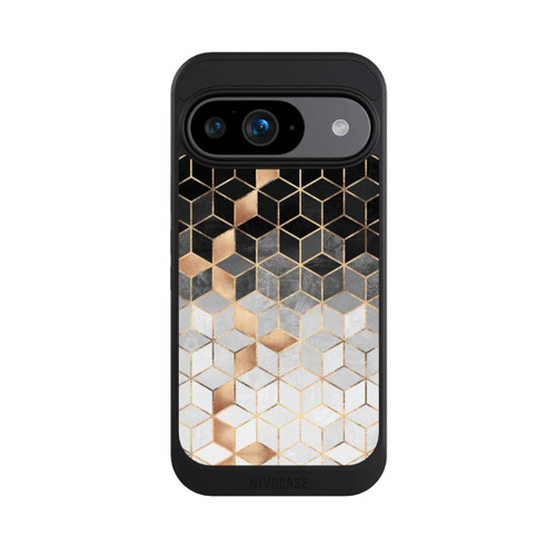 Google Pixel 9 NIVOcore Cubes Sombres &amp; Dorés