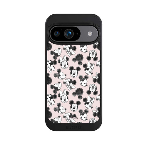 Google Pixel 9 NIVOcore Minnie &amp; Mickey Viele Gesichter Pink