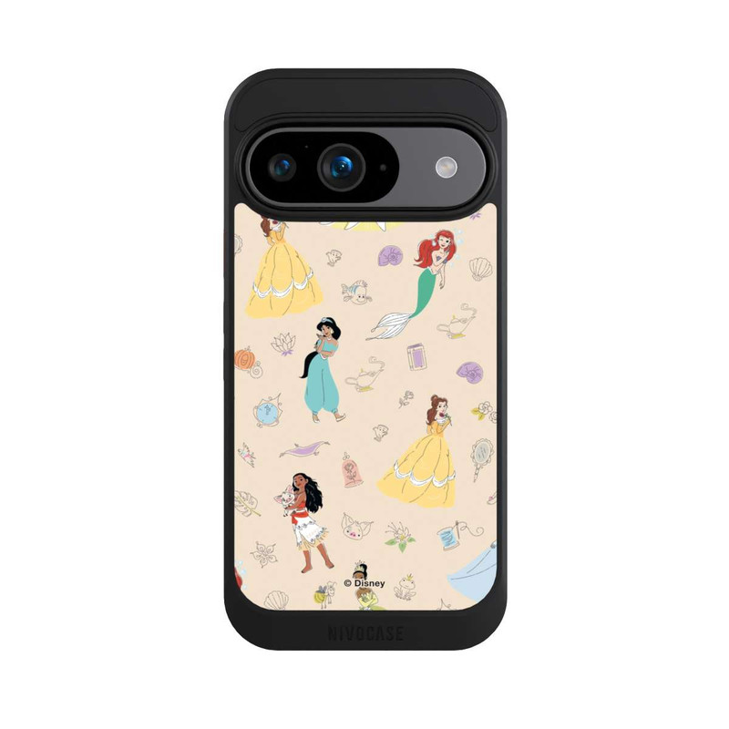Pixel 9 NIVOcore Princess Pattern Beige Disney Princess