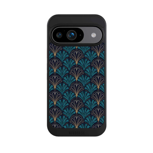 Google Pixel 9 NIVOcore Art Deco Aquamarin Gold