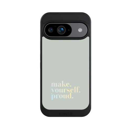 Google Pixel 9 NIVOcore Make Yourself Proud Citation - Menthe et dégradé