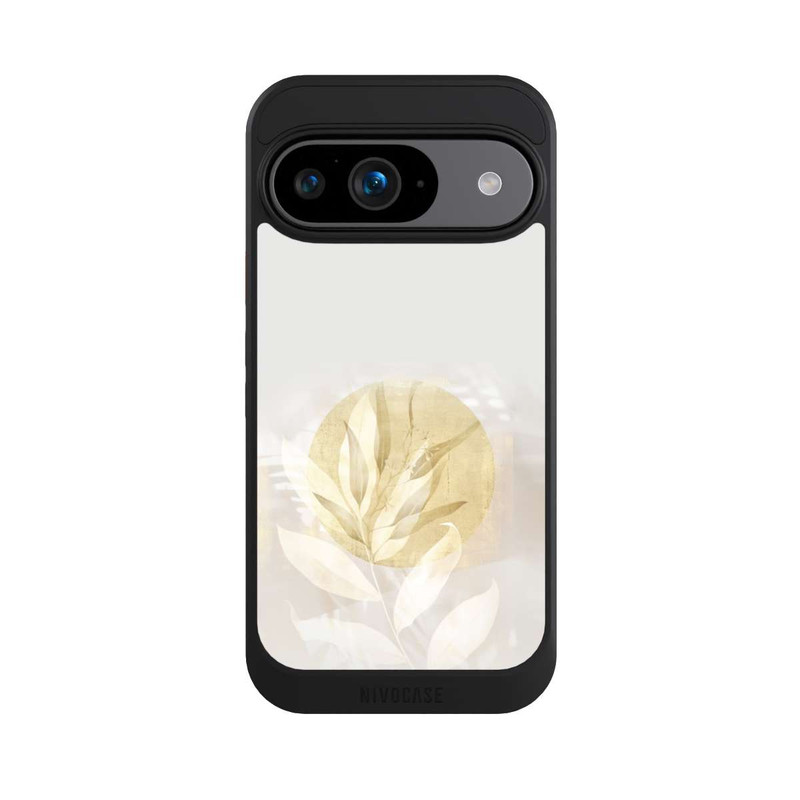 Pixel 9 NIVOcore Boho Gold Blumen Kunst