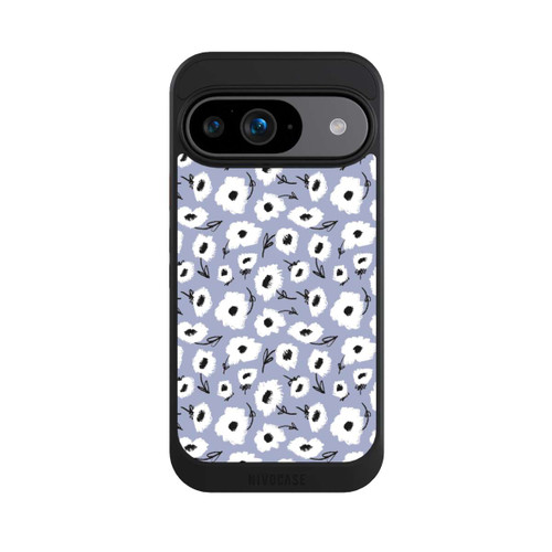 Google Pixel 9 NIVOcore Blumenmuster Lila