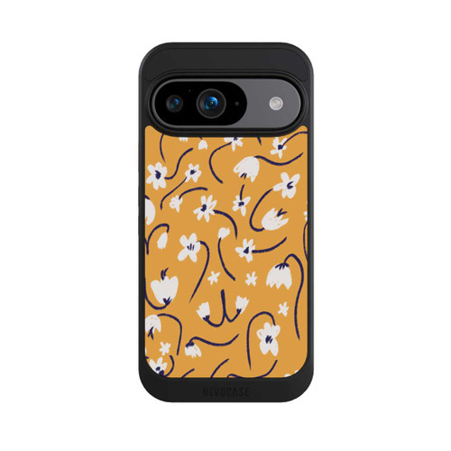 Google Pixel 9 NIVOcore Kleine Blumen Muster Gelb