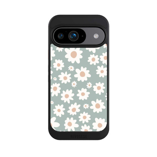 Google Pixel 9 NIVOcore Gänseblümchen Muster grün