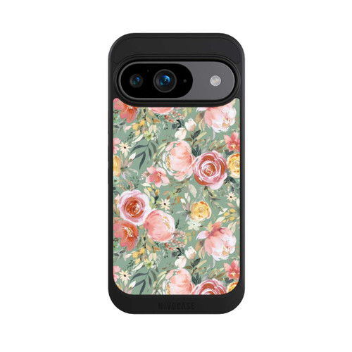 Google Pixel 9 NIVOcore Pastellfarbener Pfingstrosenstrauß