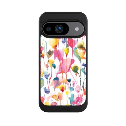 Google Pixel 9 NIVOcore Aquarell Wildblumen bunt