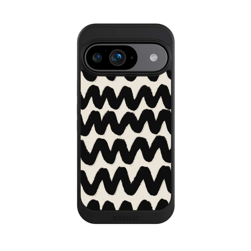 Pixel 9 NIVOcore Vagues Noires Pattern
