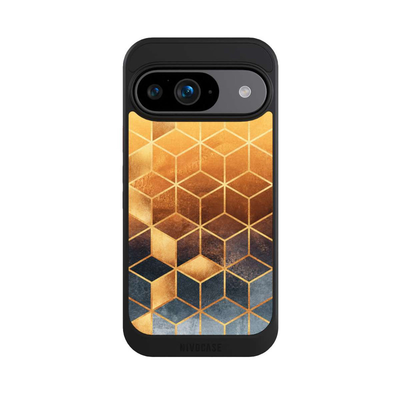 Pixel 9 NIVOcore Golden Gradient Cubes