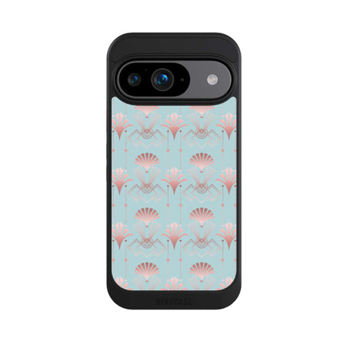 Google Pixel 9 NIVOcore Art Deco Rose Gold Elegance Blue