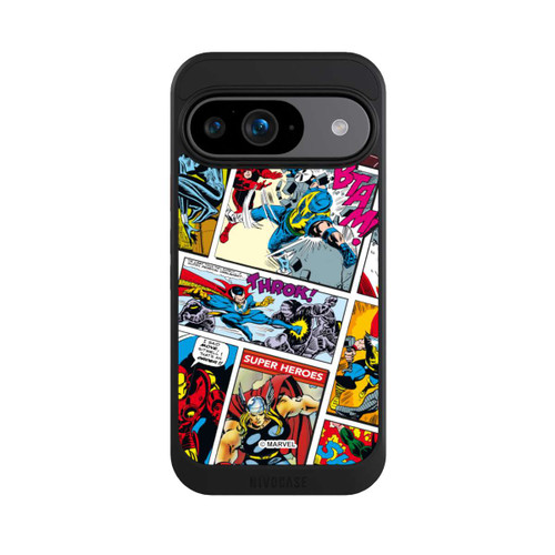 Google Pixel 9 NIVOcore Marvel Retro Comic Blue