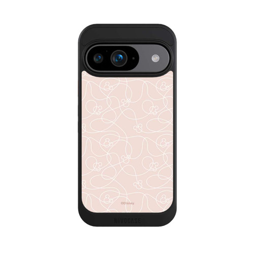 Google Pixel 9 NIVOcore Micky Line Art Muster Rosa