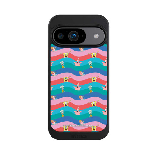 Google Pixel 9 NIVOcore Spongebob Freunde Bunte Wellen