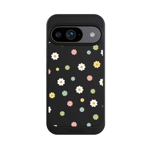 Google Pixel 9 NIVOcore Flower Power klein transparent
