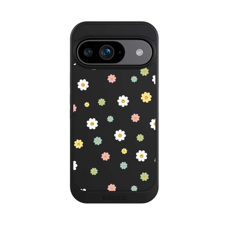 Pixel 9 NIVOcore Flower Power klein transparent