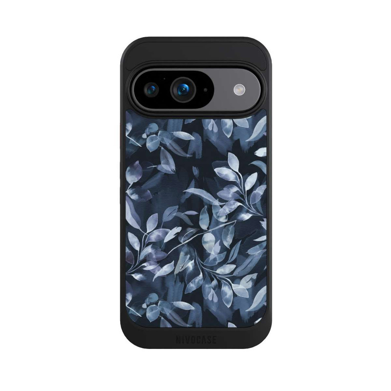 Pixel 9 NIVOcore Aquarelle Feuilles Mystiques Marine