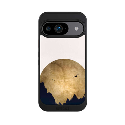 Google Pixel 9 NIVOcore Zwei Vögel vor Mond