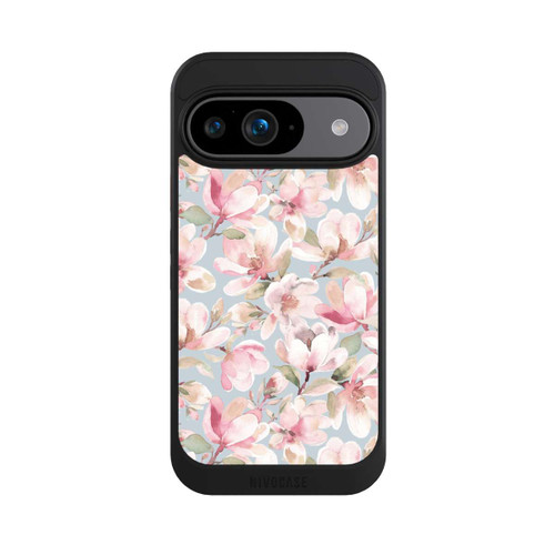 Google Pixel 9 NIVOcore Fleurs de magnolia rose pastel