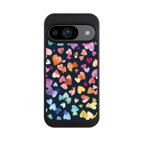 Google Pixel 9 NIVOcore Valentines Hearts Black