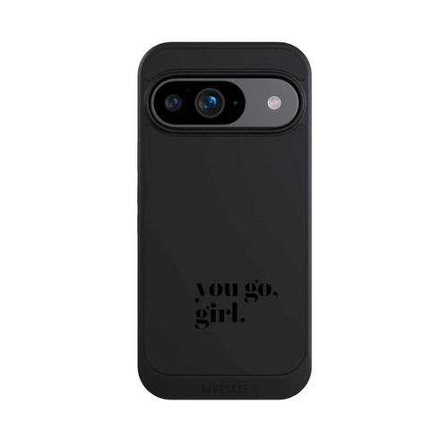 Google Pixel 9 NIVOcore You Go Girl Schwarz Transparent