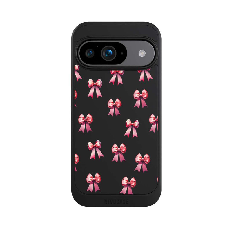 Pixel 9 NIVOcore Bow Red Pattern Watercolor Transparent