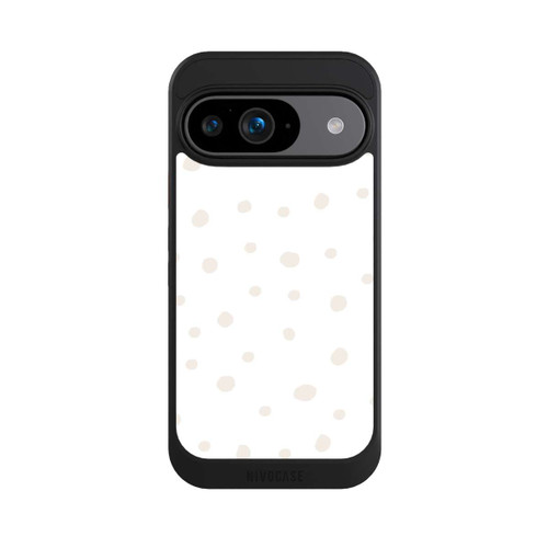 Google Pixel 9 NIVOcore Punktmuster Weiß Braun