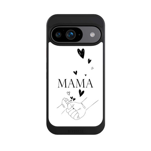 Google Pixel 9 NIVOcore Muttertag Line Art Hände Schwarz Weiß