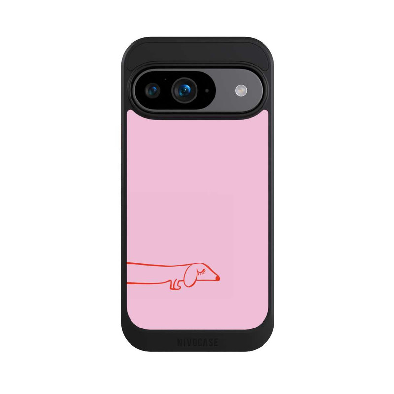 Pixel 9 NIVOcore Dachshund Illustration Pink
