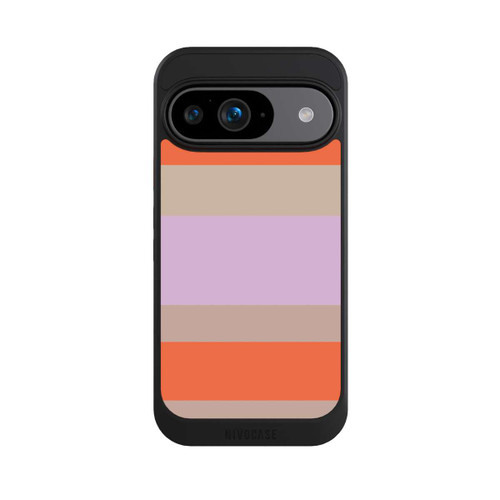 Google Pixel 9 NIVOcore Moca Lila Orange Stripes