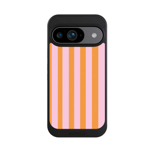 Google Pixel 9 NIVOcore Orange Rosa Streifen