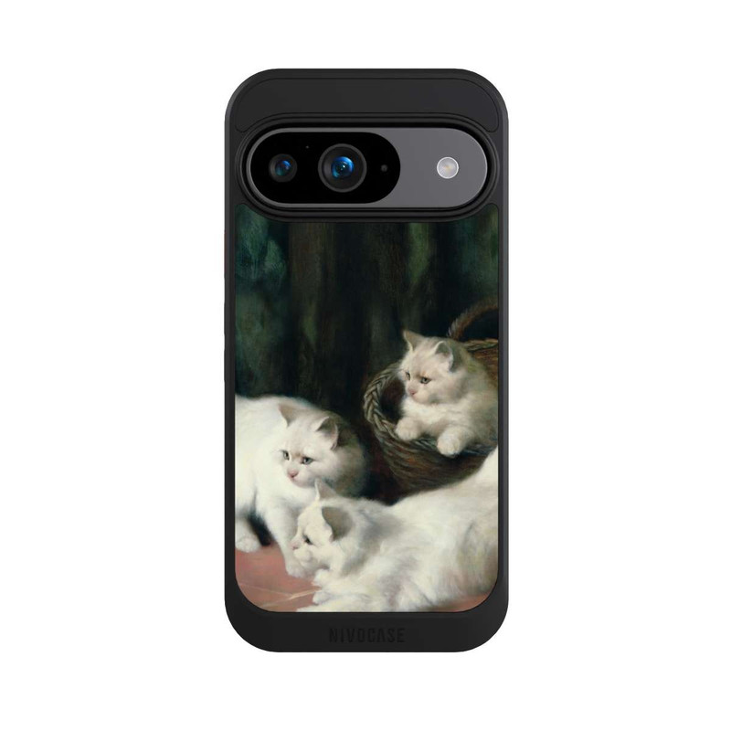 Pixel 9 NIVOcore Three White Angora Kittens