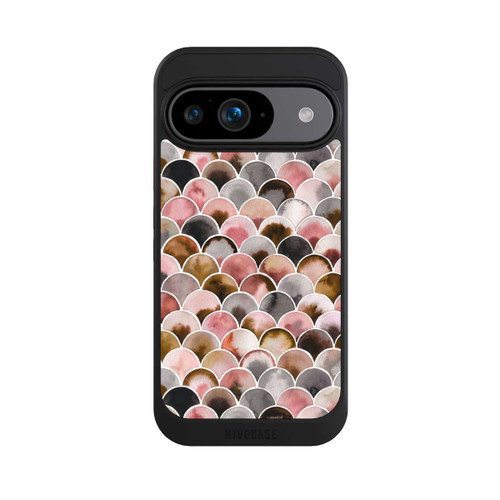 Google Pixel 9 NIVOcore Japandi Scales Pink Brown