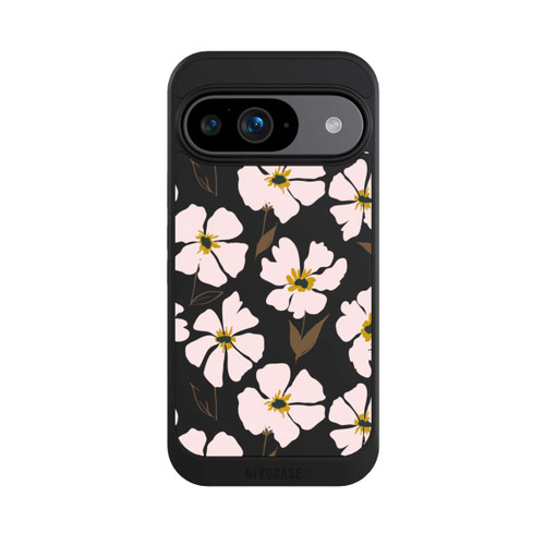 Google Pixel 9 NIVOcore Simple Pastell Flowers Rose Transparent