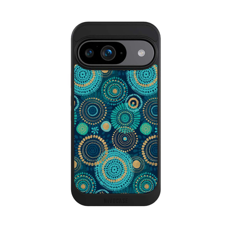 Pixel 9 NIVOcore Blockprint India Teal Gold
