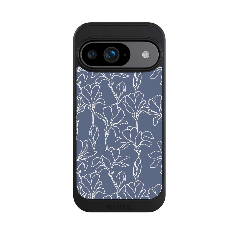 Pixel 9 NIVOcore Flower Silhouettes on Blue