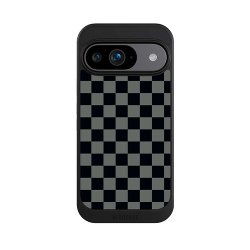 Google Pixel 9 NIVOcore Schachbrett Schwarz Grau