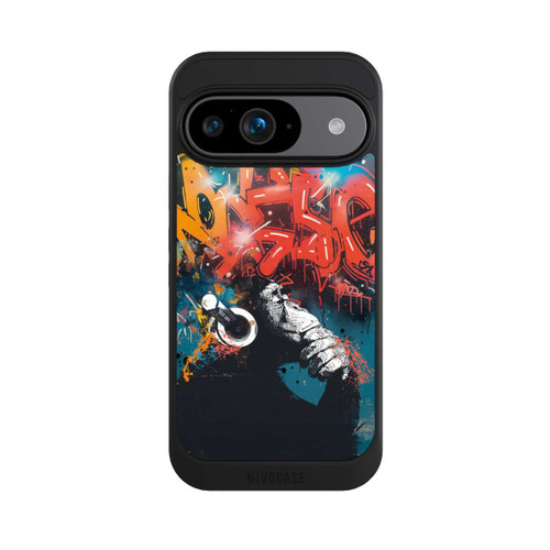 Google Pixel 9 NIVOcore Affe Stereo Kopfhörer Graffiti Street Art