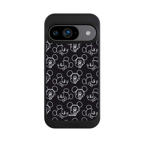 Google Pixel 9 NIVOcore Disney Mickey Muster Schwarz