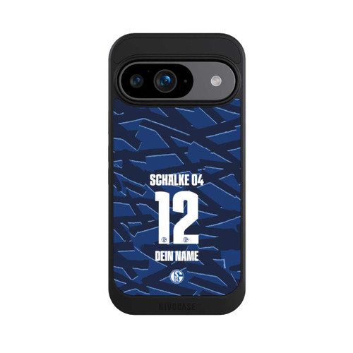 Google Pixel 9 NIVOcore Schalke 04 Trikot Personalisierbar 25-26