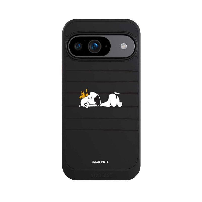 Pixel 9 NIVOcore Snoopy Woodstock Streifen Peanuts Transparent
