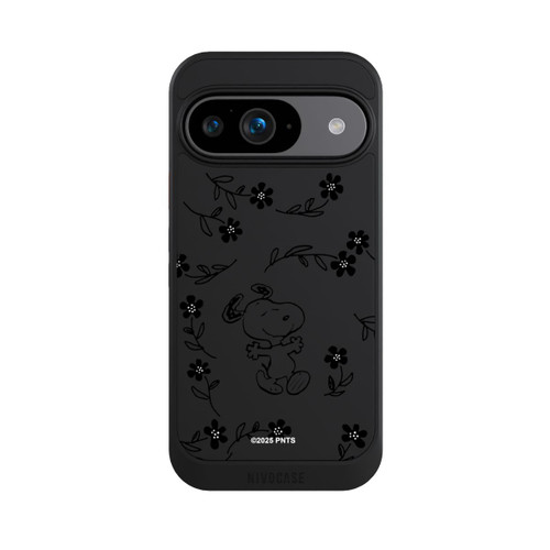Google Pixel 9 NIVOcore Snoopy und Flowers Transparent