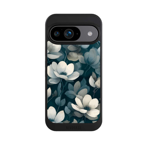 Google Pixel 9 NIVOcore Petrolfarbene Negativblumen mit KI