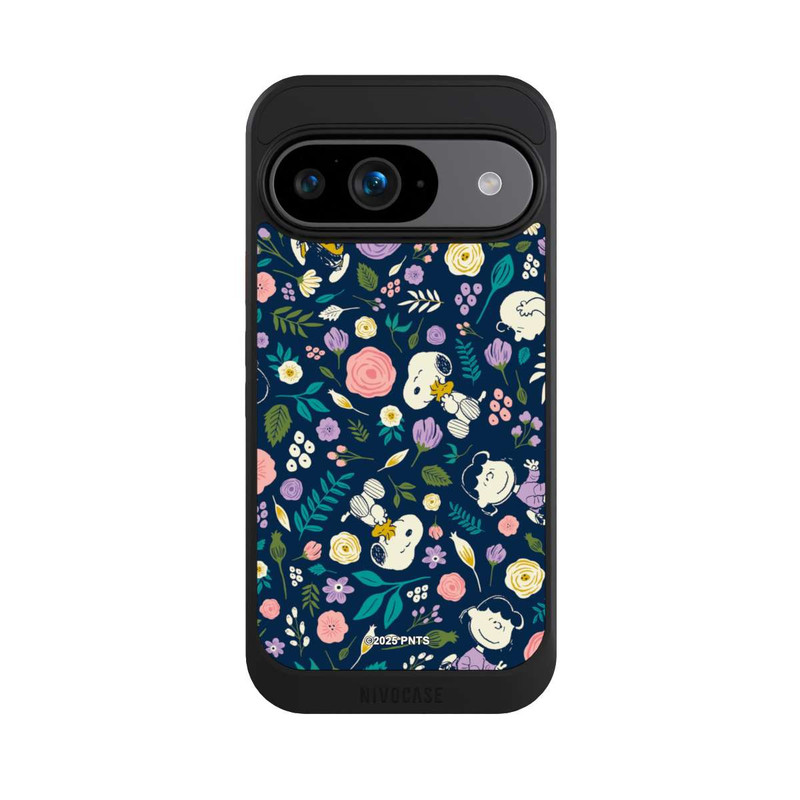 Pixel 9 NIVOcore Peanuts Dark Flower Pattern